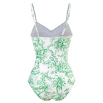 S - XL Sexy With Skirt Printed High Cut Underwired Women Swimwear One Piece Swimsuit Female Bather Bathing Suit Swim Lady V4611