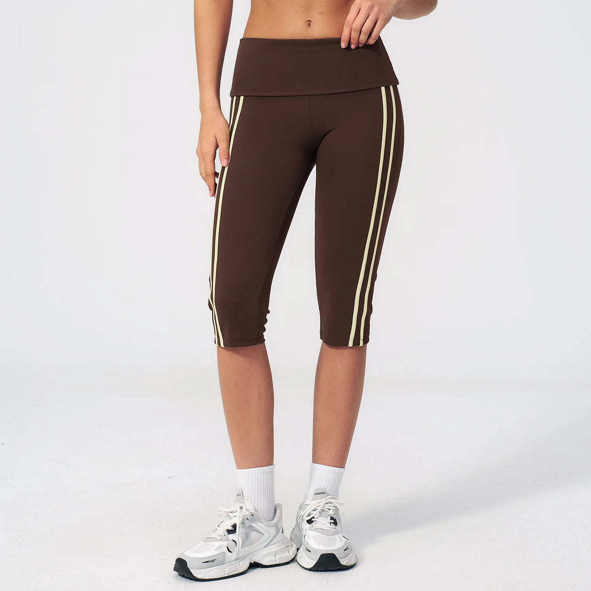 Calf-Length Pants High Waist Capri Leggings Women Fitness Pants Running Yoga Leggings Pants Gym Tights Leggings Push Up Workout