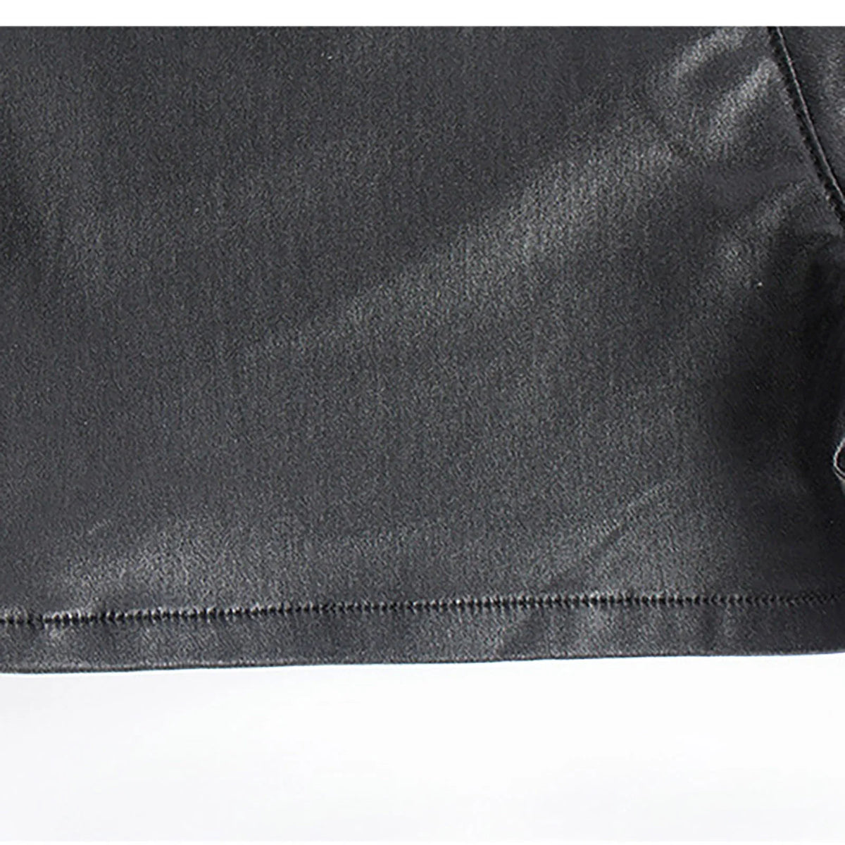 Women's Zipper Pu Leather Shorts High Waist Stretch Slim Lift Hip Motorcycle Shorts Summer Sexy Bodycon Black Leather Shorts