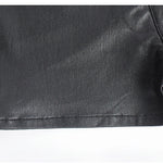 Women's Zipper Pu Leather Shorts High Waist Stretch Slim Lift Hip Motorcycle Shorts Summer Sexy Bodycon Black Leather Shorts