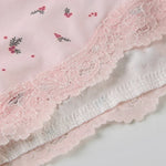 Women's Floral Lace Camisole and Shorts Pajama Set V Neck Cami Top & Lace Trim Sleepwear Loungewear Two Piece Set