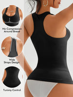 Women Seamless Shaping Racerback Sports Yoga Bra, Sleeveless Wide Strap Ultra Thin Vest, Elastic Multi-color Daily Layering Top