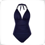 Ruched Wrinkled One Piece Swimsuit Women Swimwear Female Monokini Backless Swimsuits 2025 Bathing Suit Swim Beach Wear Bodysuit