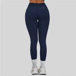 Women High Waist Yoga Pants Leggings - Seamless Color Block Fast-Dry Breathable Gym Running Fitness Tights Butt Lifting Effect