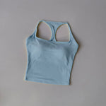 Women's Pilates Tank Top Push-Up Sports Bra Hollow Breathable Fitness Bras Gym Yoga Vest Sexy Running Tops Sportswear