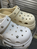 Women Fashion Clogs DIY Cute Stars Platform Slippers Soft EVA Sexy High Heels Female Indoor Street Shoes Girls Beach Sandals