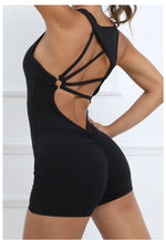 Padded Jumpsuit Sport Women Yoga Bodysuit Fitness Wear Gym Sportswear High Elastic Workout Running Clothes