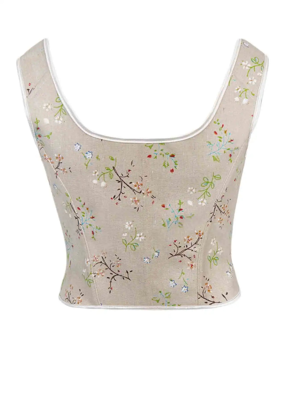 New French oil painting retro shoulder strap vest corset waist abdomen chest support palace corset