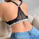 1pcs Fashion Style Plus Size 1XL-4XL Sexy Women's Bras Camisole No Pad Wire-Free Female Underwear Front Closure Sexy Lingerie