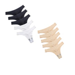 10Pcs/Set Panties G-string Women Seamless Ice Silk Underwear Female Bikini Lingerie Soft Sports Thongs Low Waist Pantys