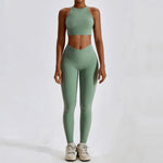 Yoga Set Seamless Women's Sportswear Workout Clothes Athletic Wear Gym Legging Fitness Bra Crop Top Sports Suits High Quality
