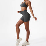 Hearuisavy Summer Soft Sports Shorts Buttock Lift Gym Leggings Women High Waist Yoga Shorts Women Running Cycling Workout Shorts