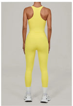 Women's Seamless Yoga Sets Sports Fitness Beauty Back Vest Hip-lifting Pants Slim-fit Suits Running Workout Gym Training Sets