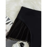 New Sexy Ruffled Mini MIcro Thong Bikini Bottom Swim Brief Women Swimwear Female Bather Brazilian Tanga Panties Underwear V4267