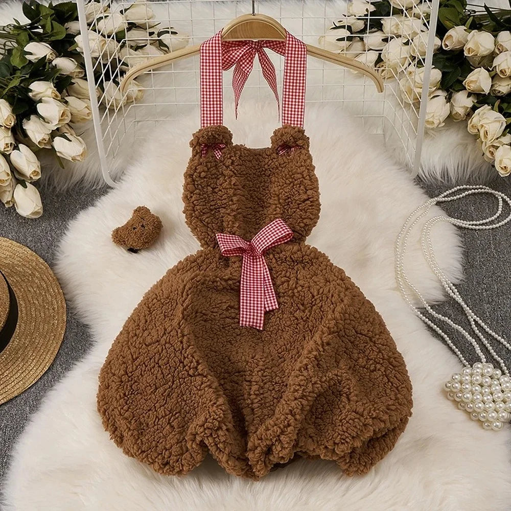 Cosplay Costume Japanese Style Kimono With Apron Ruffle Cosplay VacationPerfect Halloween Outfit Halter Dress Set Outfit Style