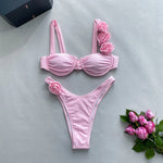 DEKA Brazilian Micro Floral Bikinis Set New Women Thong Swimsuit Sexy Female Push Up Swimwear Bathing Biquini Swimming Suits