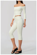 Fashion Mid Sleeve T-shirt Yoga Suits Tight Fitting Slim Sports Tops High Waist Peach Hip Mid Pants Gym Running Fitness Outfits