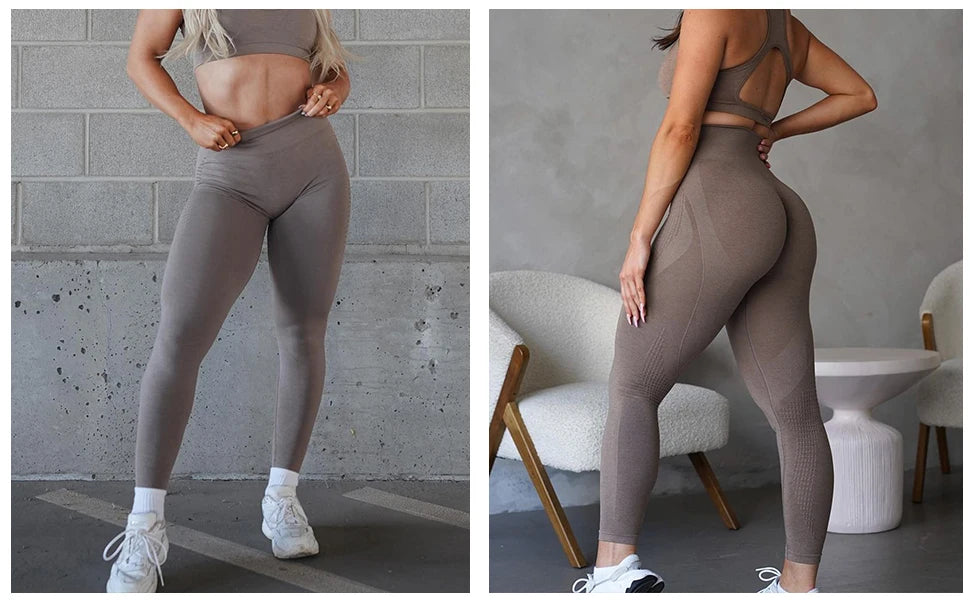 Amplify Contour Seamless Leggings Women Scrunch Butt Gym Leggings Yoga Clothing High Waist Leggings Workout Push Up Yoga Pants