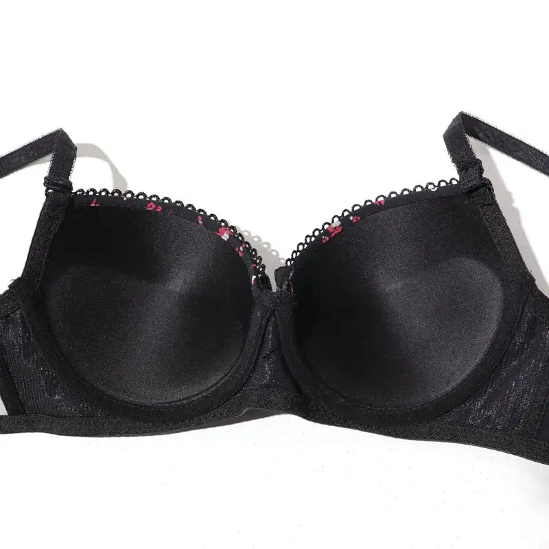 Beauwear Floral Brassiere Push Up Bra With Foam Pad  Lace Underwear with wire Embroidered Bras for Women 75B-90B