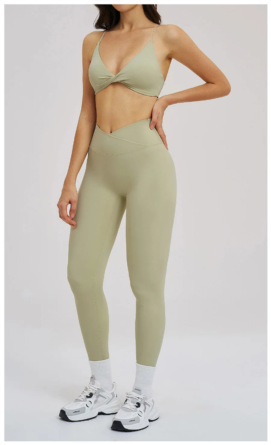 2PCS Yoga Suit Sports Set Women Fitness Quick-Drying Gym Tracksuit Running Nude Feeling Workout Outfit Sport Bra Leggings Suit