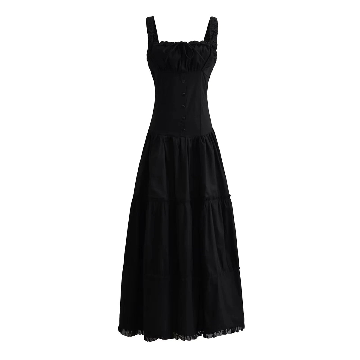 Bowknot White Summer Women's Dress Elegant Tank Beach Long Sundress Vestidos Sleeveless Holiday Chic Black Slim Maxi Dress 2025