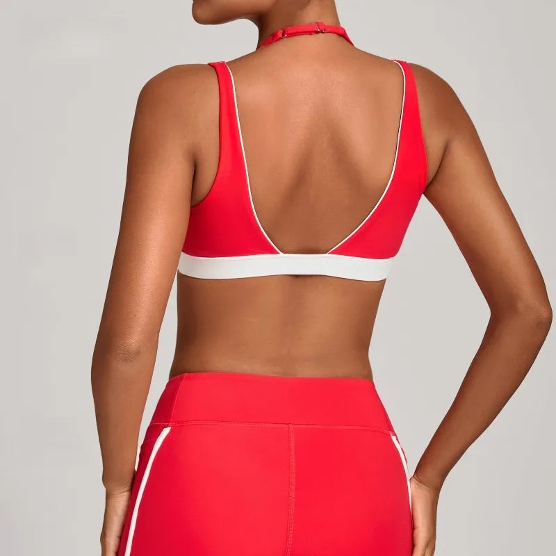 Women's Nude Yoga Bra Slim Fit Beautiful Back Sports Top Fitness Running Casual Tight-fitting Top