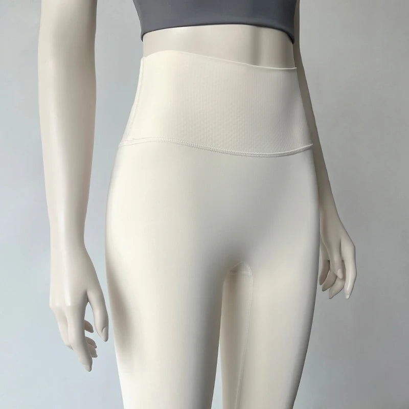 Nude Fabric High Waist Yoga Leggings Sexy Glamorous Butt Leggings Yoga Pants Gym Leggings