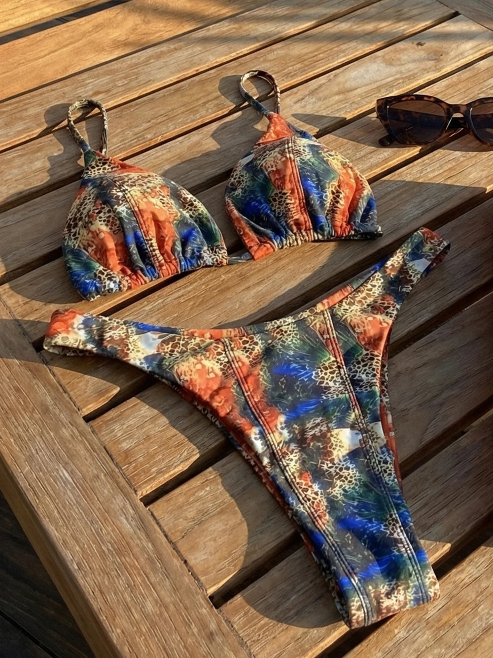 Micro Swimwear Sexy Women's swimsuit String Bikinis Brazilian Bikini Set Print Biquini Bathing Suit Swim Suit Beachwear