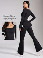 Casual Flared Pants for Women, High Waisted, Hip Lifted, Wide Leg Pants, Micro Flared Sports Yoga Jumpsuit