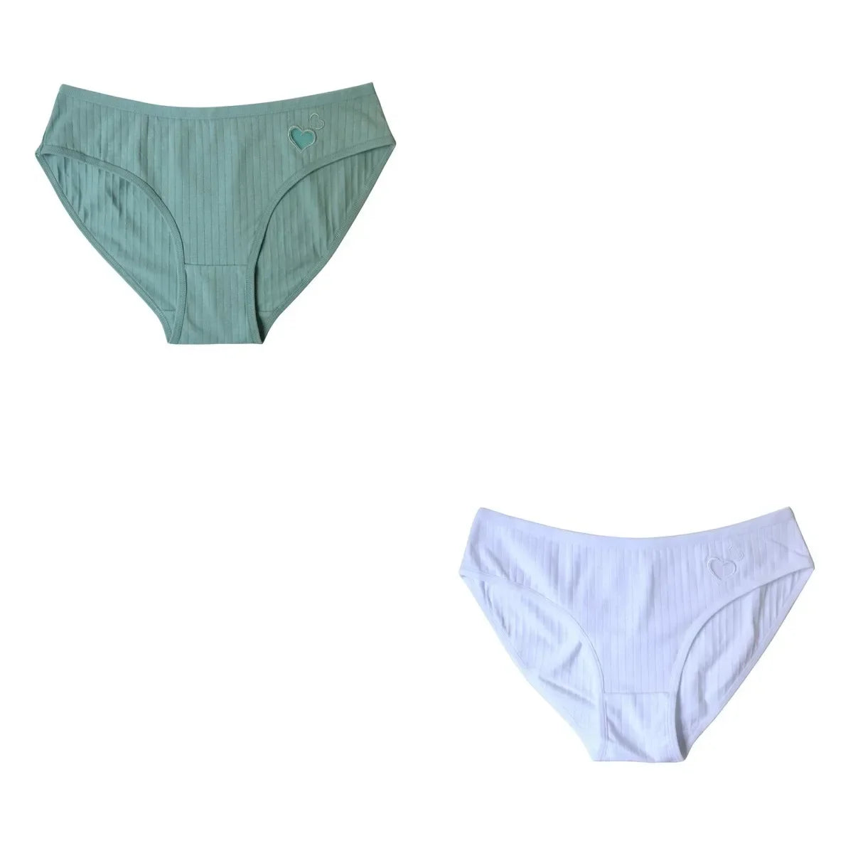 2Pcs/Set Cotton Panties For Women Briefs Low Rise Seamless Underwear Female Underpants Comfort Sexy Lingerie M-XL