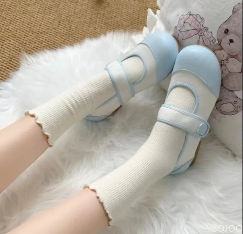 Small Cute Round Toe Flat Sole Shoes 2026 Spring and Summer Versatile Color Blocked Casual Simple Daily Not Tiring Women's Shoes