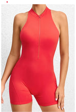 Women Yoga V Backless Jumpsuit Workout Bodysuit Sleeveless Gym Bodycon Sportswear Fitness Yoga Suit One Piece Outfit