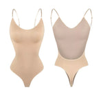Phantasy Backless Shapewear Thong Bodysuits Sexy Women's Clothing Casual Tops Seamless Bodycon for Women Seamless Bodysuit