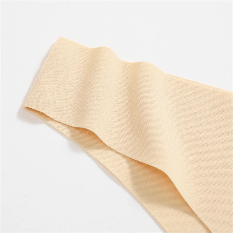 3PCS Seamless Brazilian Panties Ultra-thin Maillard panties Women Ice Silk Underwear Sexy Panty Low Waist G-string Female Solid
