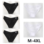 5Pcs Women Cotton Panties V-Belt Ladies Soft Female Sexy M-4XL Low-Rise Panties Bikini Underwear Comfortable Lingerie 2024
