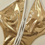 Women glitter gold metallic front bandage swimsuit one piece hollow backless bikini Swimwear bathing suit beach outfits bodysuit