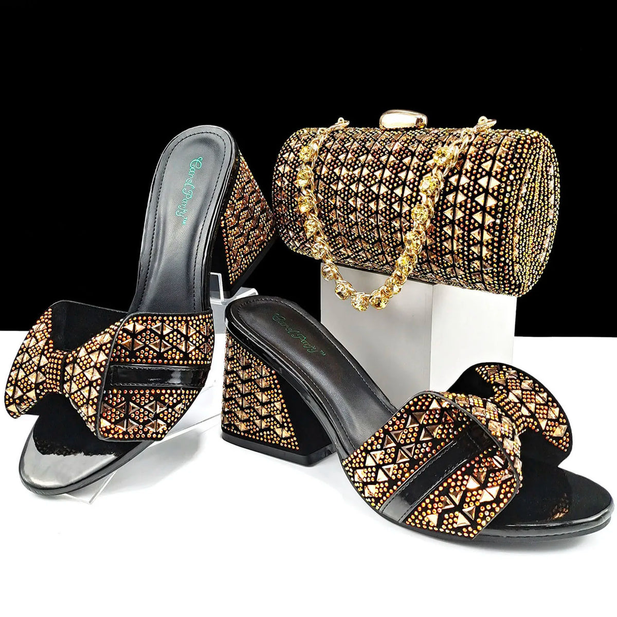 doershow High Quality African fashion Style Ladies Shoes And Bags Set Latest SILVER Italian Shoes And Bag Set For Party HJJ1-10