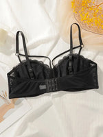 Plus Size Lace Bra Women Thin Cup Bralette Sexy Diamond Strap Brassiere Transparent Floral Lingerie Push Up Intimate bra MR2670