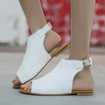 Shoes Women 2020 Summer Sandals Sapato Feminin Comfy PU Shopping Flat Sole Sandal For Women Shoes Peep Toe Sandalias Mujer NEW
