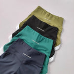 High Waist Women's Yoga Fitness Shorts Breathable Casual Pants Lifting Buttocks Contrasting Color Buttocks Yoga Pants