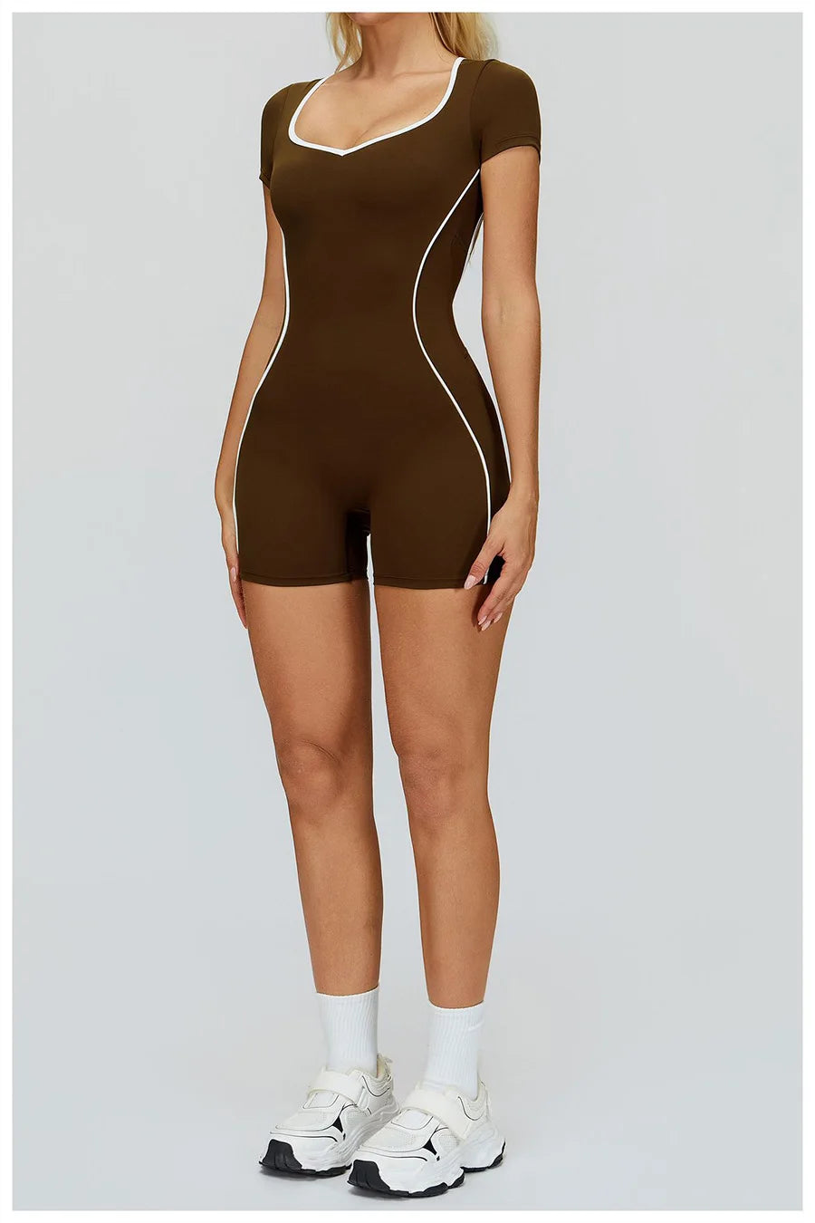 New Jumpsuit Yoga Shorts Backless Hollow Fitness Sportswear Workout Leggings One Piece Suits Sports Bodysuit Gym Women Clothes