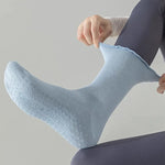 Women's Mid-Tube Cotton Yoga Sports Socks Summer Non-Slip Solid Color Breathable Anti-Fungus Fitness Edge Pure Cotton Socks