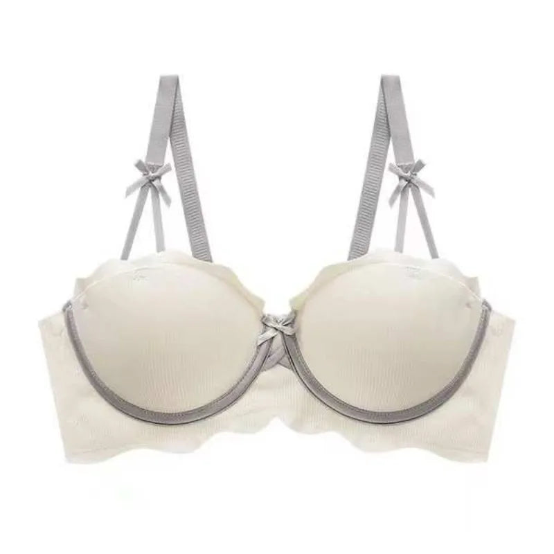 MOYISU Soutien-Gorge Français Sans Armatures 32-38 - Bralette Pureté Anti Affaissement, Set Lingerie Confort Respirant Été Léger