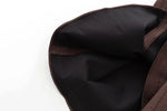 Foridol Stand Collar Sleeveless Pleated Tank Dress for Women Brown Casual Short Autumn Winter Dress Zip Black Ladies Vestidos
