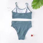 0XL - 4XL 7 Colors Bikini Plus Size Large Size Swimwear Women Swimsuit Female Two-Pieces Bikini Set Bather Bathing Suit V3774B