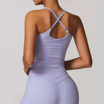 mikeyoga Breathable Sports Bra Fitness Top Women Underwear Yoga Bra Shockproof Crop Top Push Up Vest Sport Bra Gym Workout Top