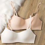 Seamless Bras For Women Small Chest Bralette 1/2 Cup Non-Wire Push-Up Bra Fixed Pad Soft Underwear Sexy Lingerie Intimates S-XL