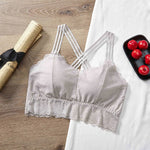 Lace Crop Top Women Seamless Underwear Padded Crop Tops Female Sexy Lingerie Fashion Women Tank Top Lace Camisole