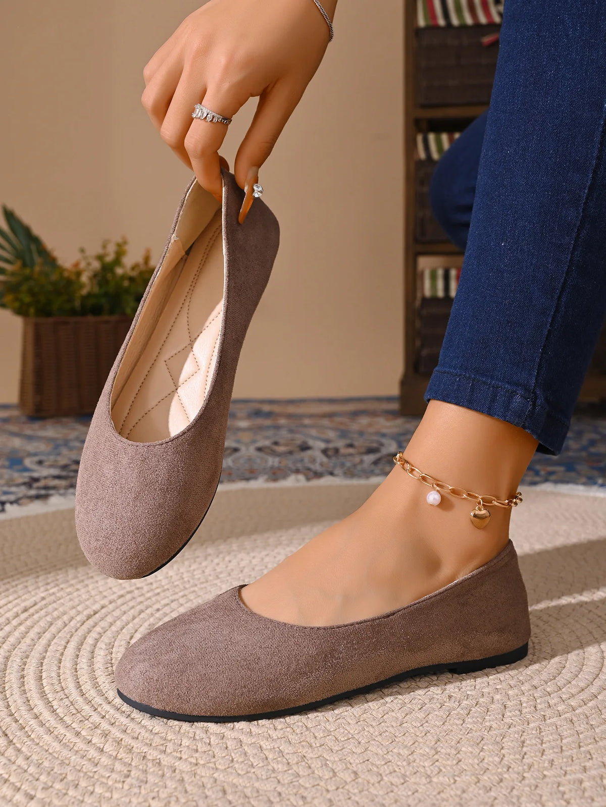 Women Flats Shoes Comfortable Knit Ballet Flat Shoes Women Casual Slip on Loafers Office Boat Sneakers Women Zapatos De Mujer