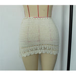 2026 Hollow Out Skirt Sarong Crochet Knitted Tunic Beach Cover Up Beach Wear Beachwear Female Women Cover-ups Beach Dress K8074